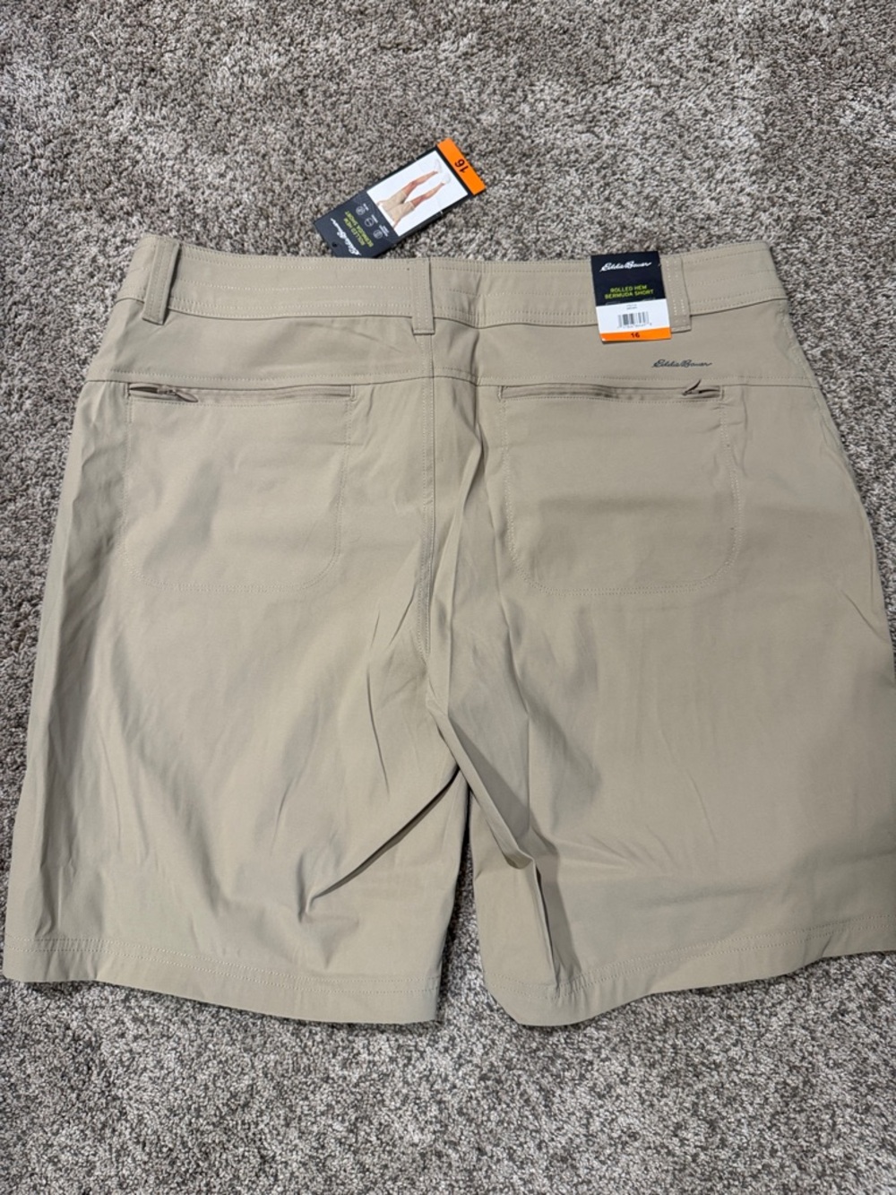 Eddie Bauer Women's Khaki Utility Bermuda Shorts - Picture 3 of 4